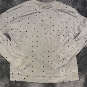 Auden Polka Dot Long Sleeve Shirt - Super Soft - NWT XS